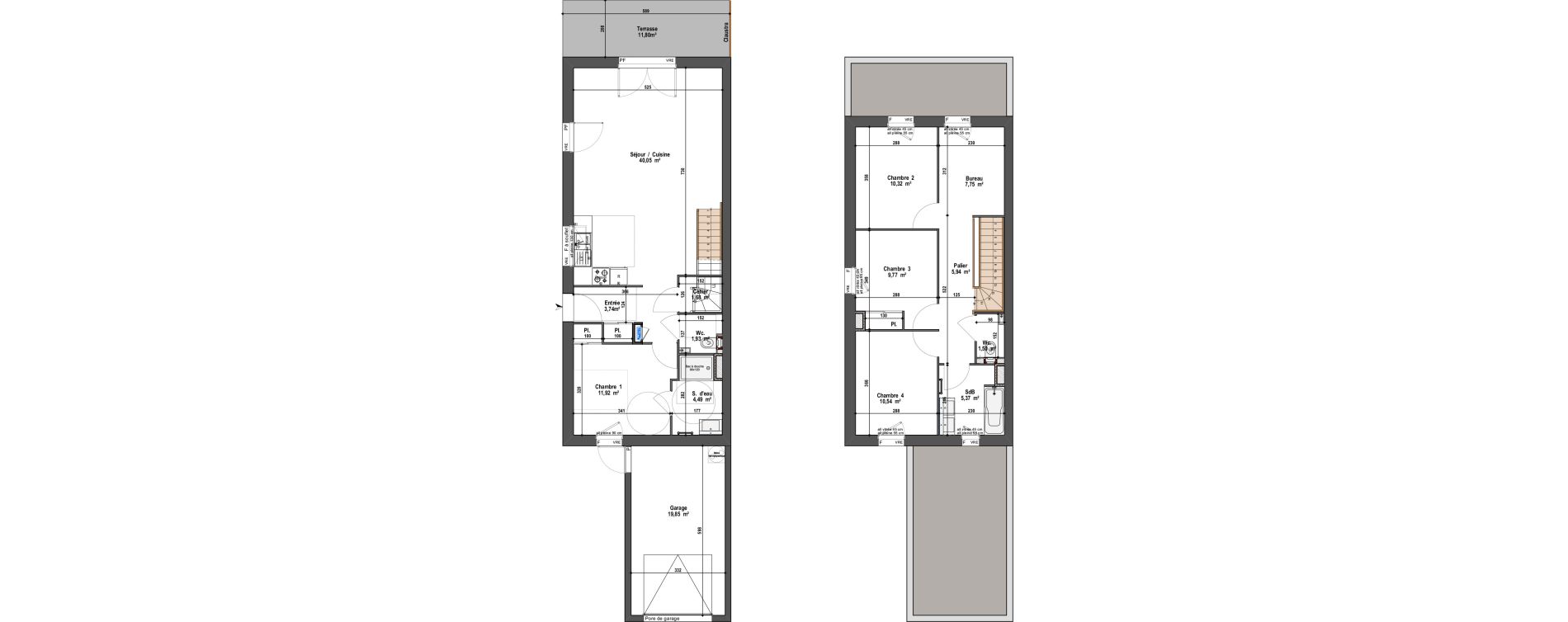 Maison T5 de 115,00 m2 &agrave; Angers Vauban