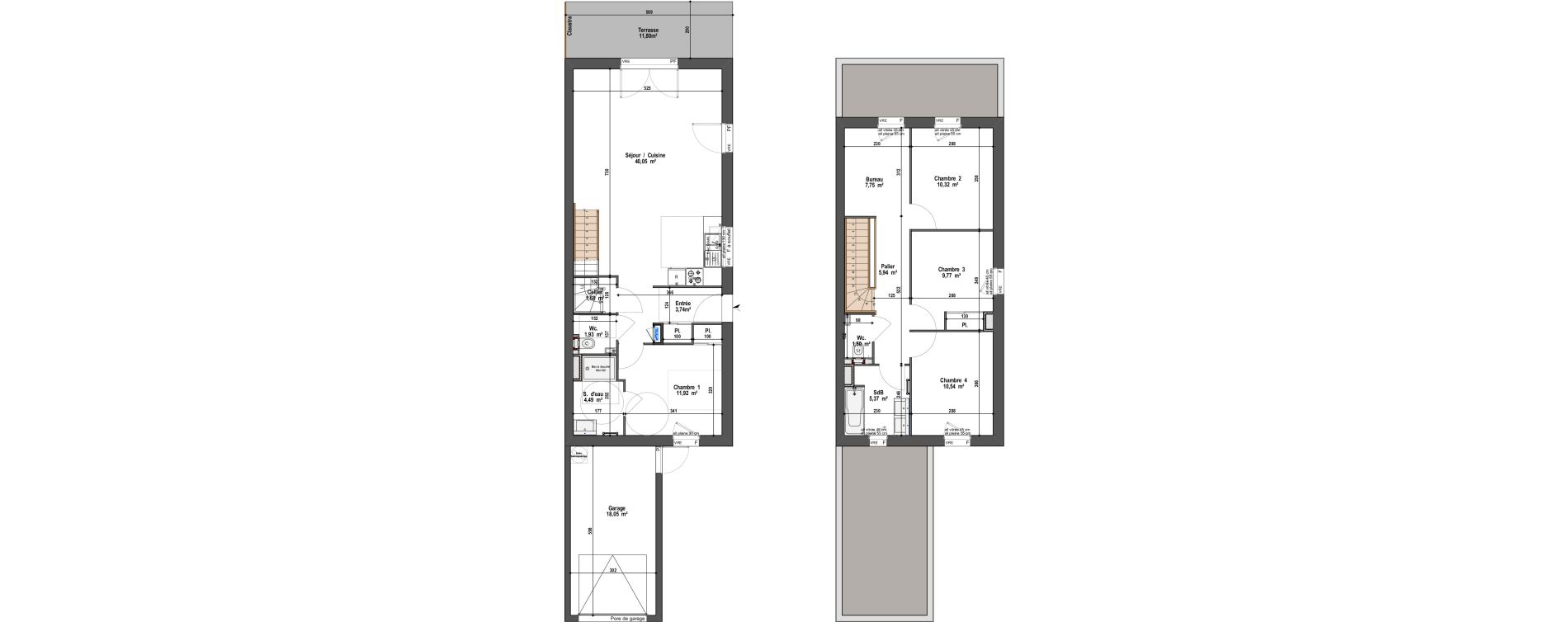 Maison T5 de 115,00 m2 &agrave; Angers Vauban