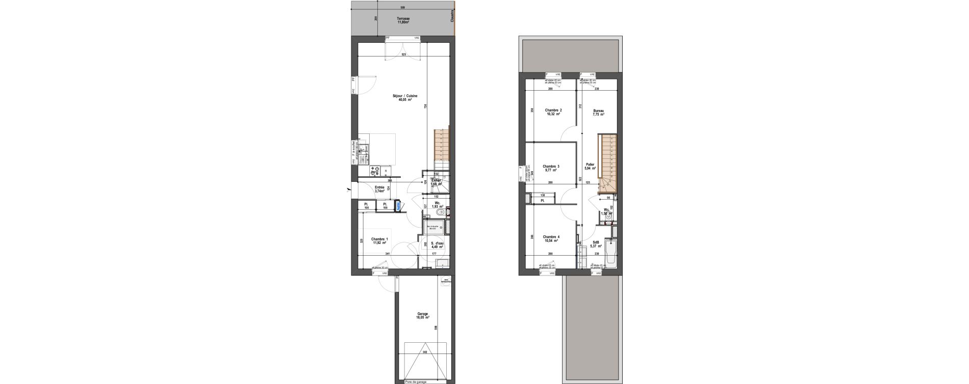 Maison T5 de 115,00 m2 &agrave; Angers Vauban