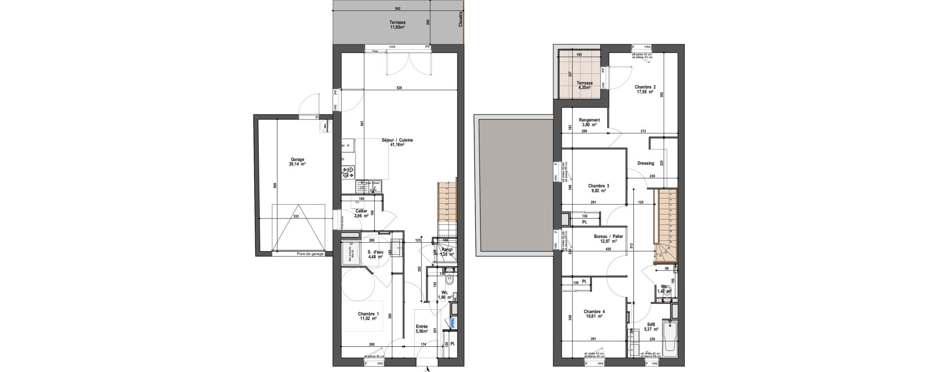 Maison T5 de 130,00 m2 &agrave; Angers Vauban