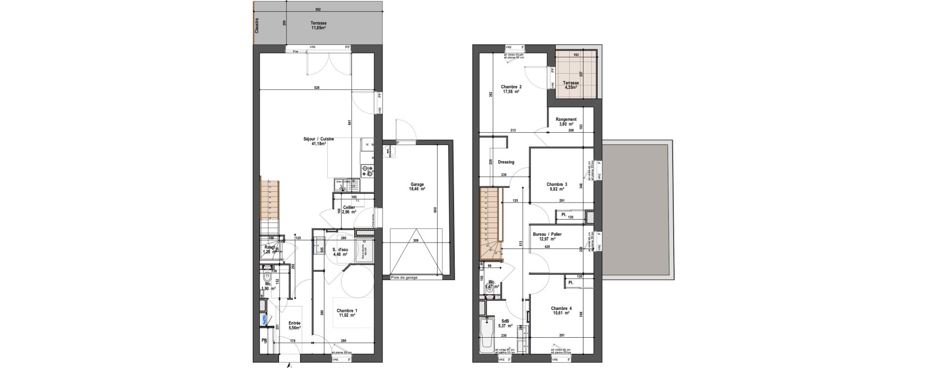 Maison T5 de 130,00 m2 &agrave; Angers Vauban