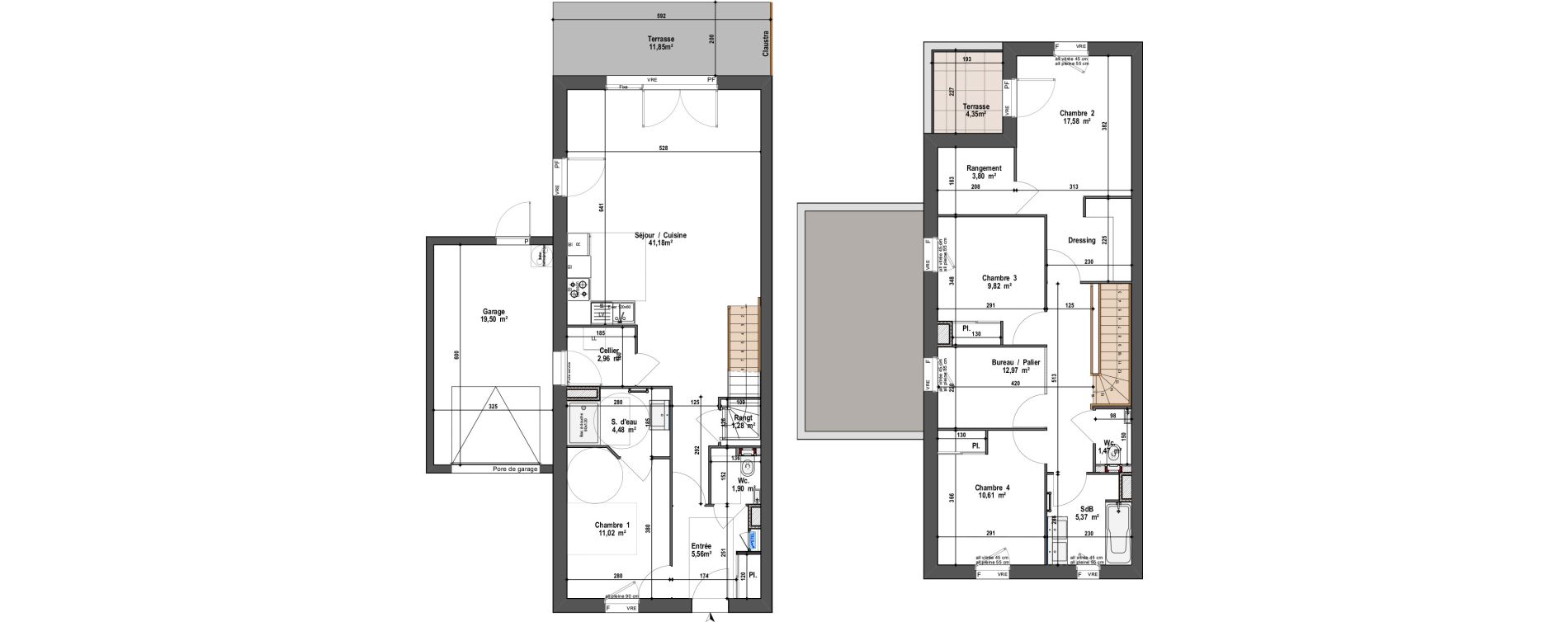 Maison T5 de 130,00 m2 &agrave; Angers Vauban