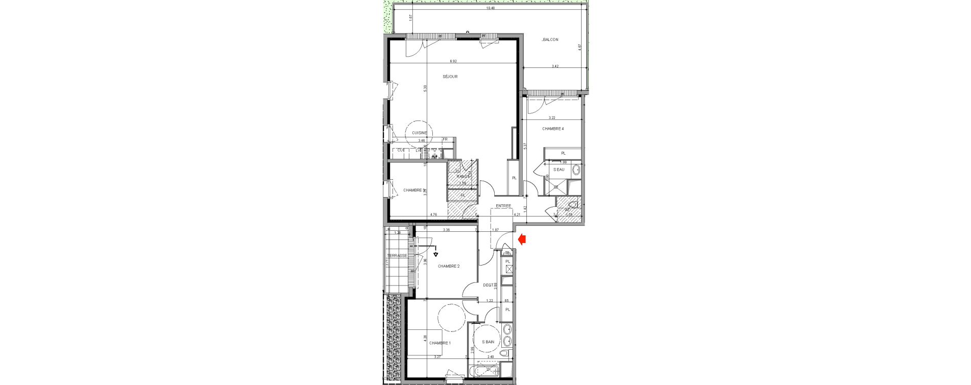 Appartement T5 de 131,30 m2 &agrave; Angers Belle-beille