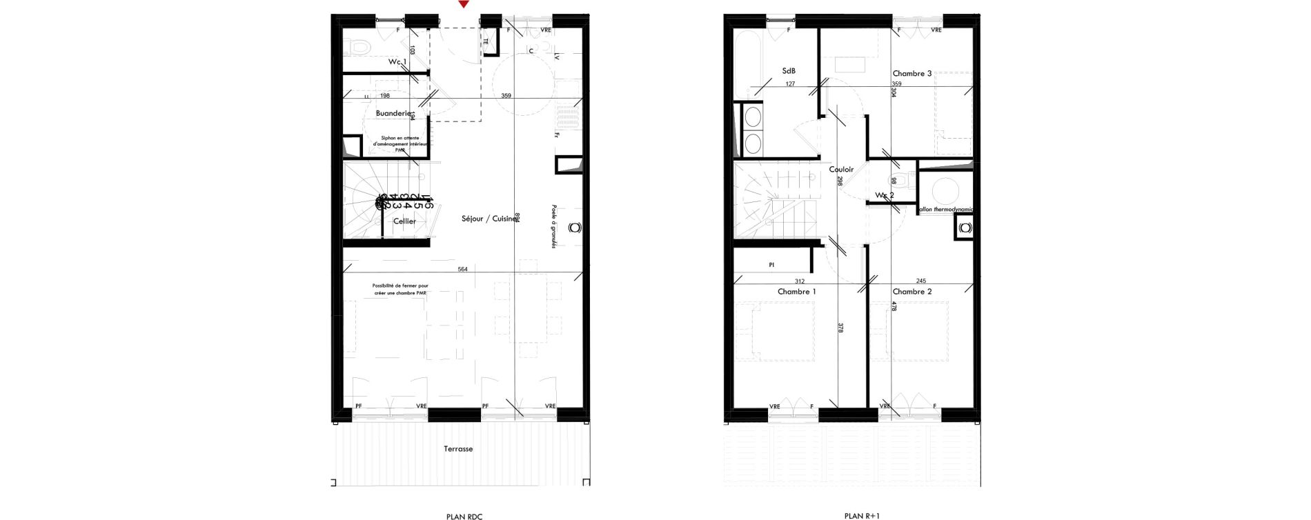 Maison T4 de 88,33 m2 &agrave; Angers Des bretonnieres