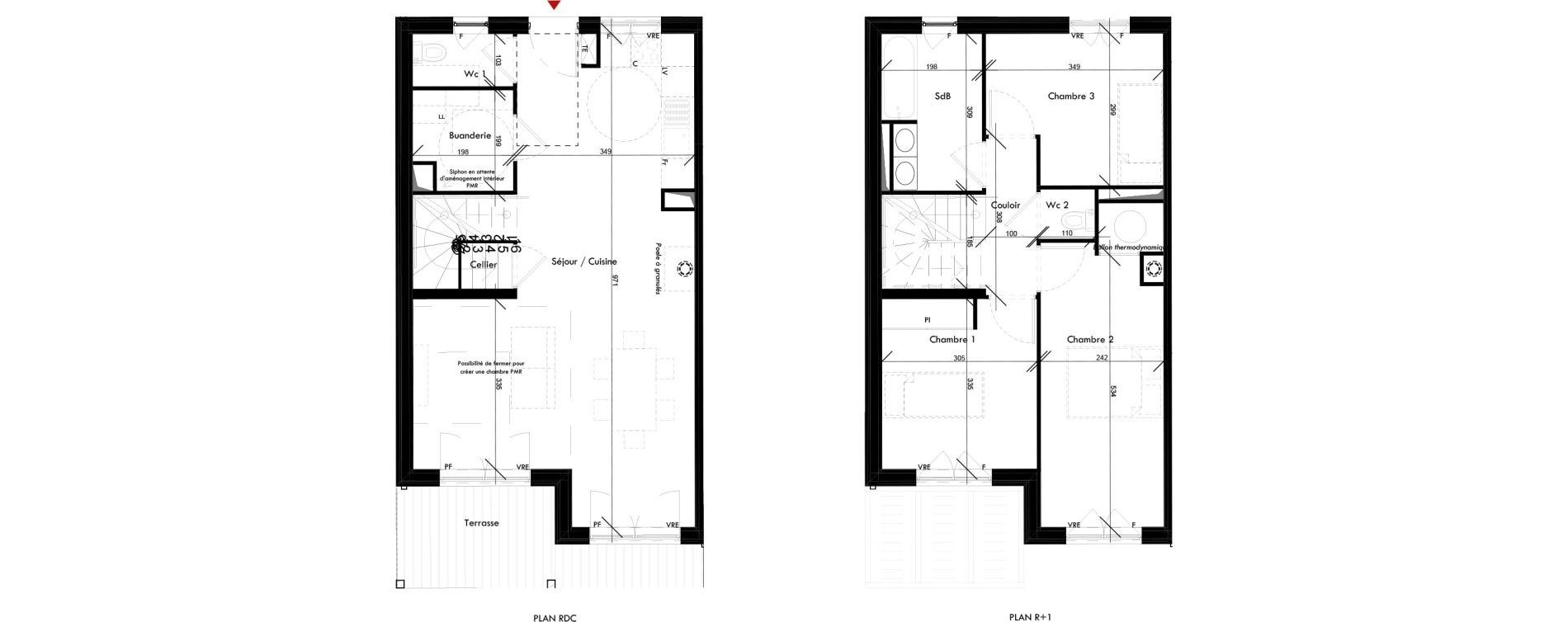 Maison T4 de 88,55 m2 &agrave; Angers Des bretonnieres