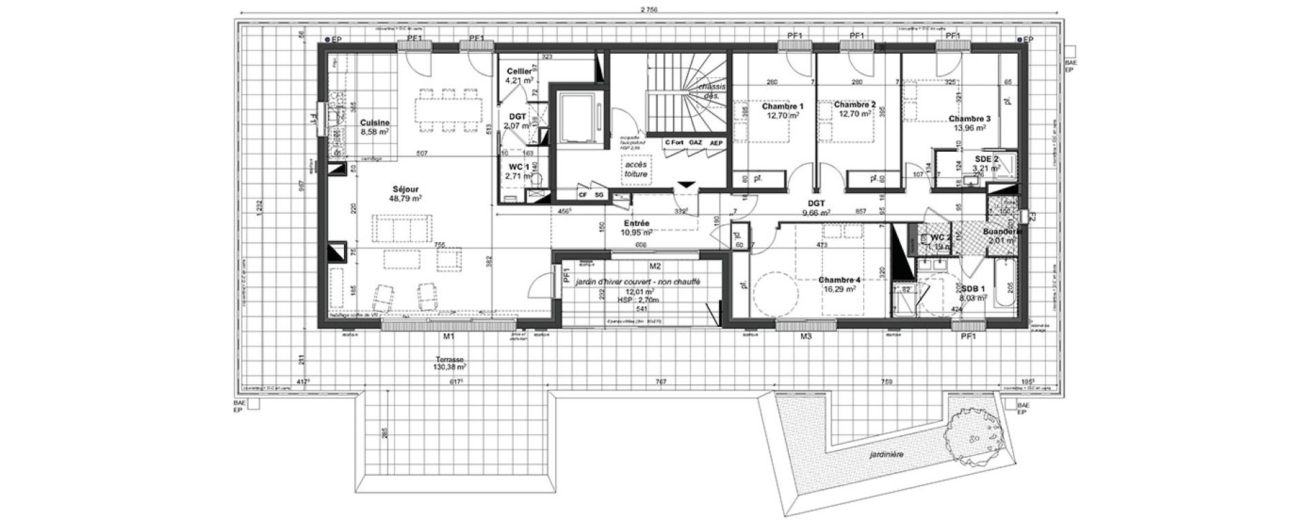 Appartement T5 de 157,06 m2 &agrave; Angers St-jacques-nazareth