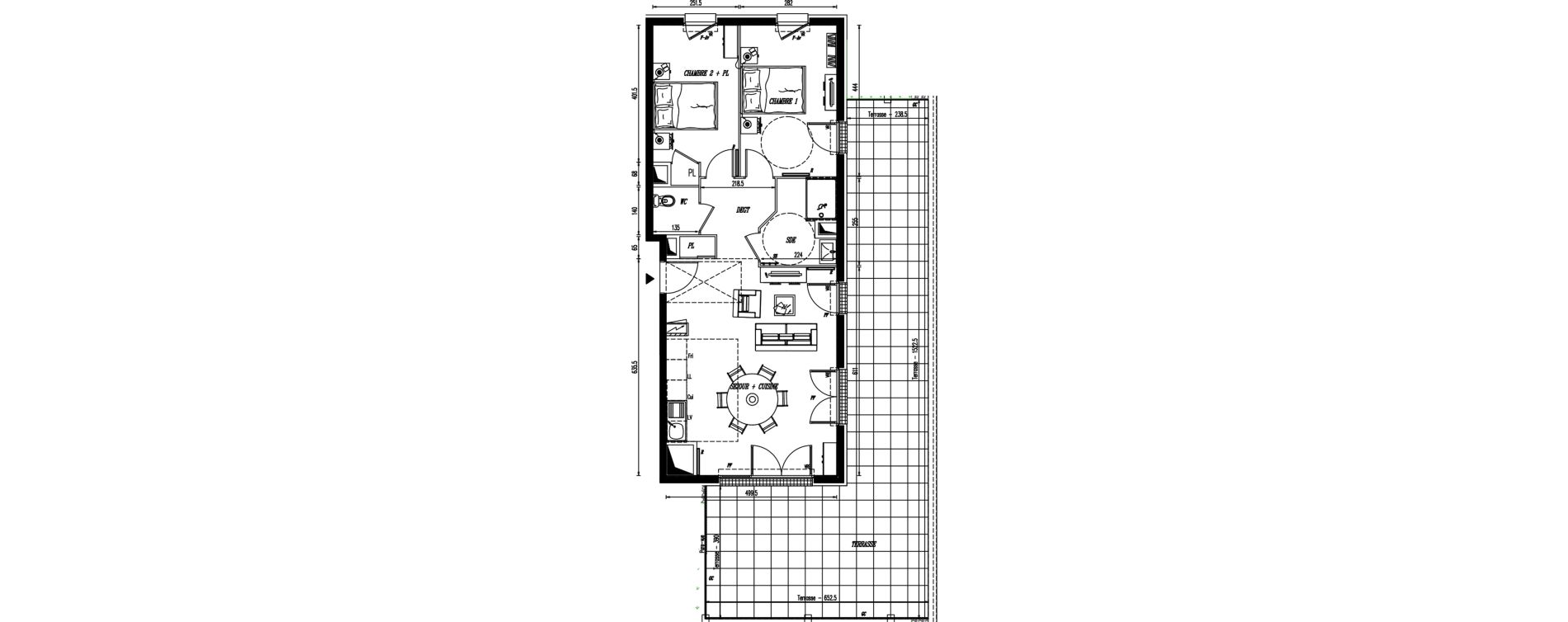 Appartement T3 de 65,25 m2 &agrave; Angers Croix blanche