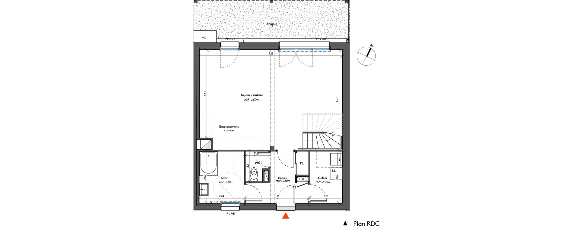 Appartement T5 de 98,30 m2 &agrave; Avrill&eacute; Le bois du roi