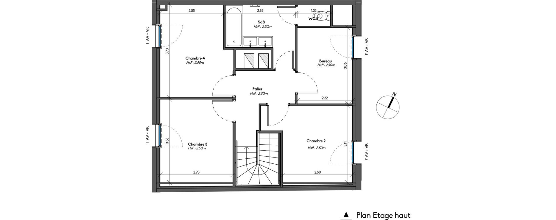 Duplex T5 de 99,35 m2 &agrave; Avrill&eacute; Le bois du roi