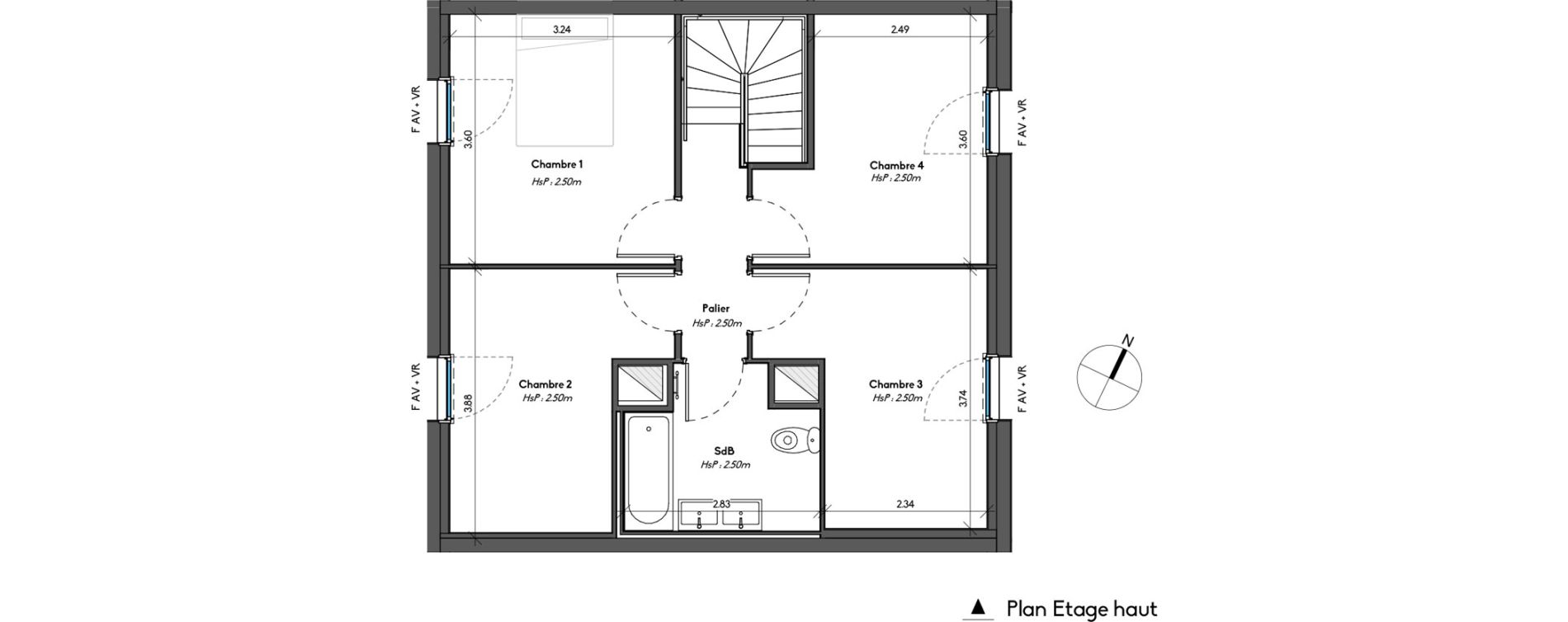 Duplex T5 de 102,64 m2 &agrave; Avrill&eacute; Le bois du roi