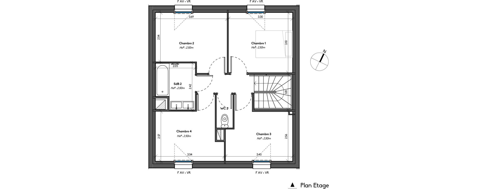 Appartement T5 de 97,22 m2 &agrave; Avrill&eacute; Le bois du roi