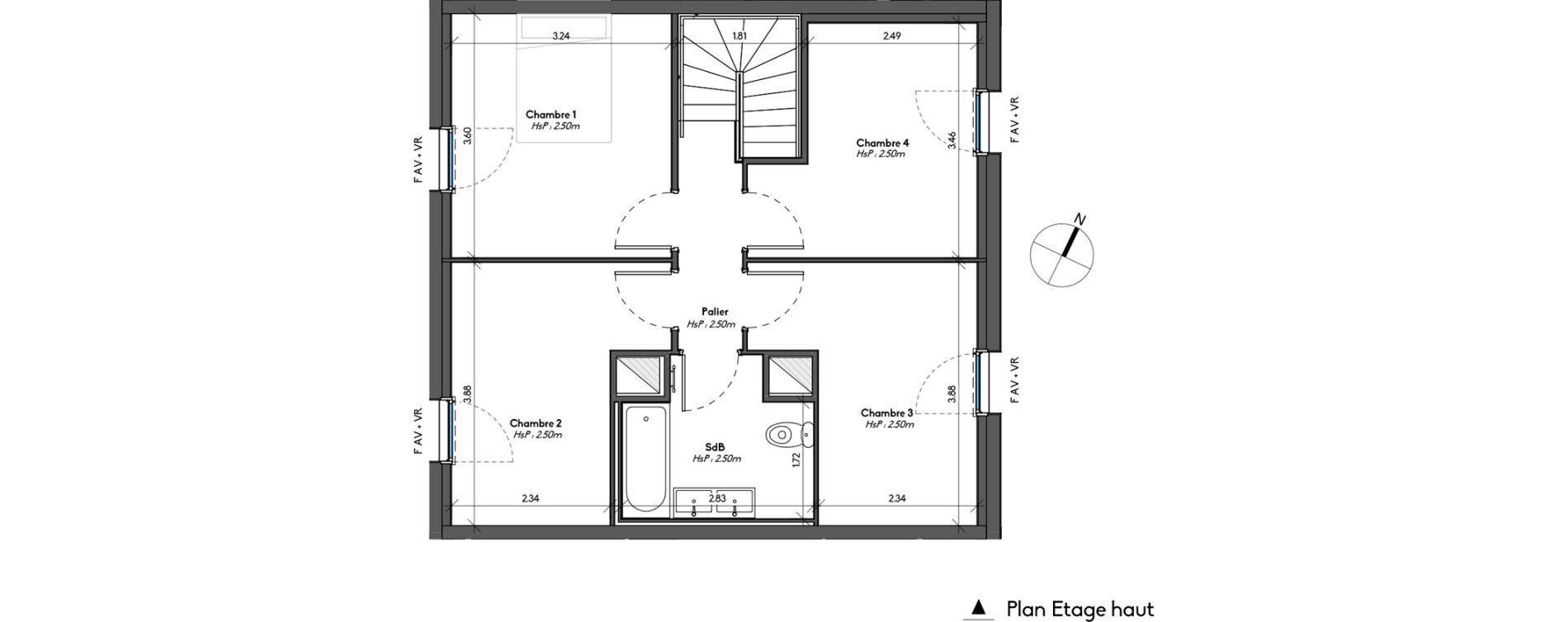 Duplex T5 de 102,73 m2 &agrave; Avrill&eacute; Le bois du roi