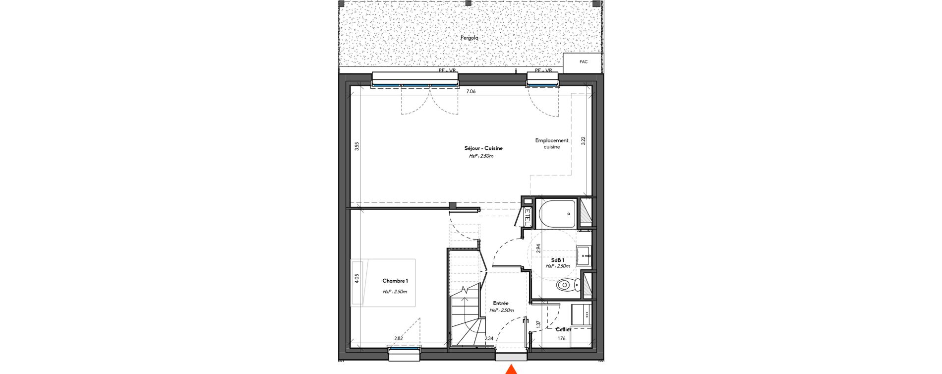 Appartement T5 de 97,04 m2 &agrave; Avrill&eacute; Le bois du roi