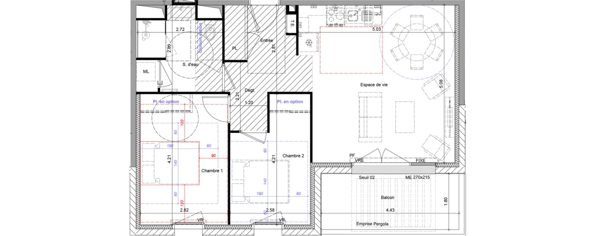 Appartement T3 de 59,92 m2 &agrave; Chalonnes-Sur-Loire Centre