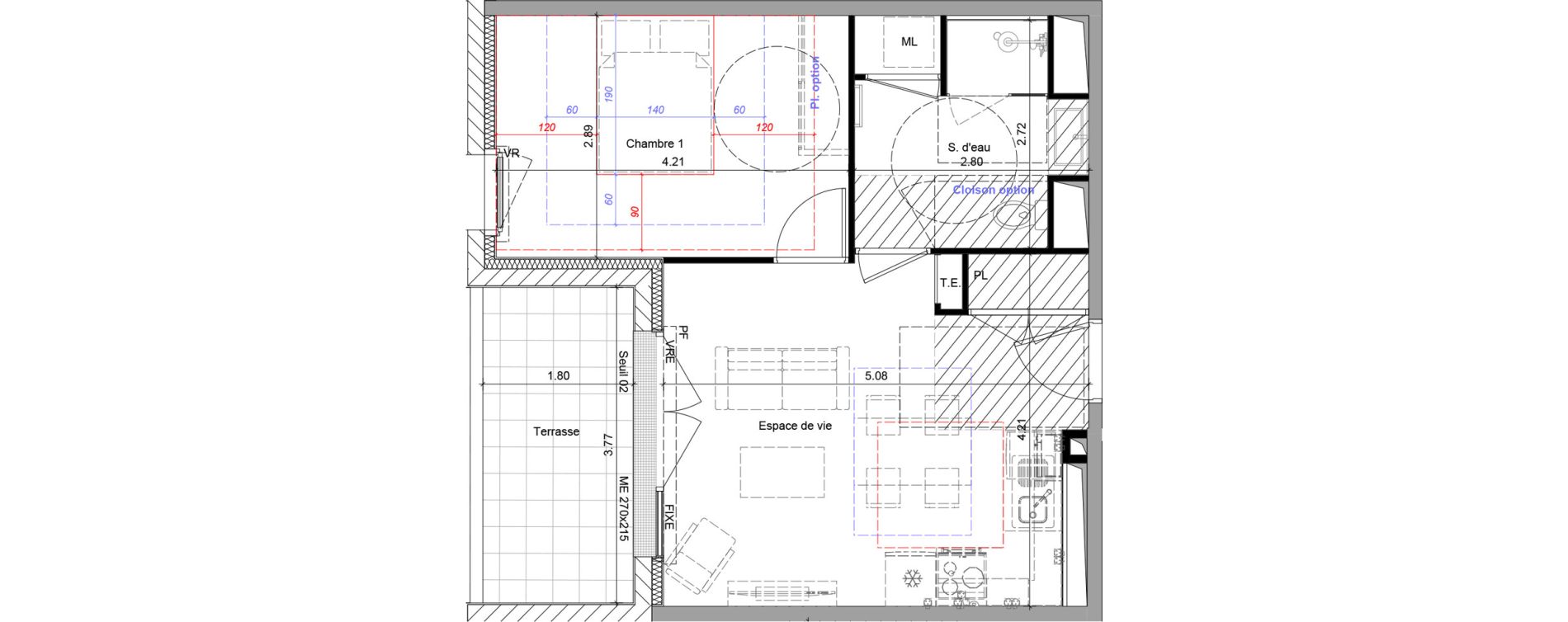 Appartement T2 de 38,82 m2 &agrave; Chalonnes-Sur-Loire Centre