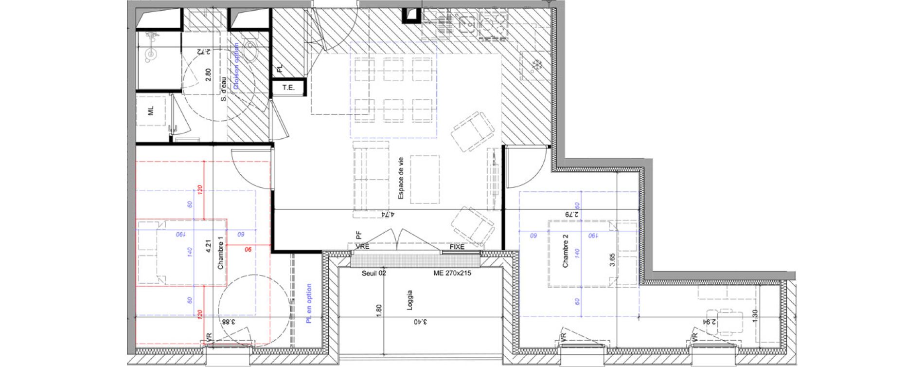 Appartement T3 de 60,89 m2 &agrave; Chalonnes-Sur-Loire Centre