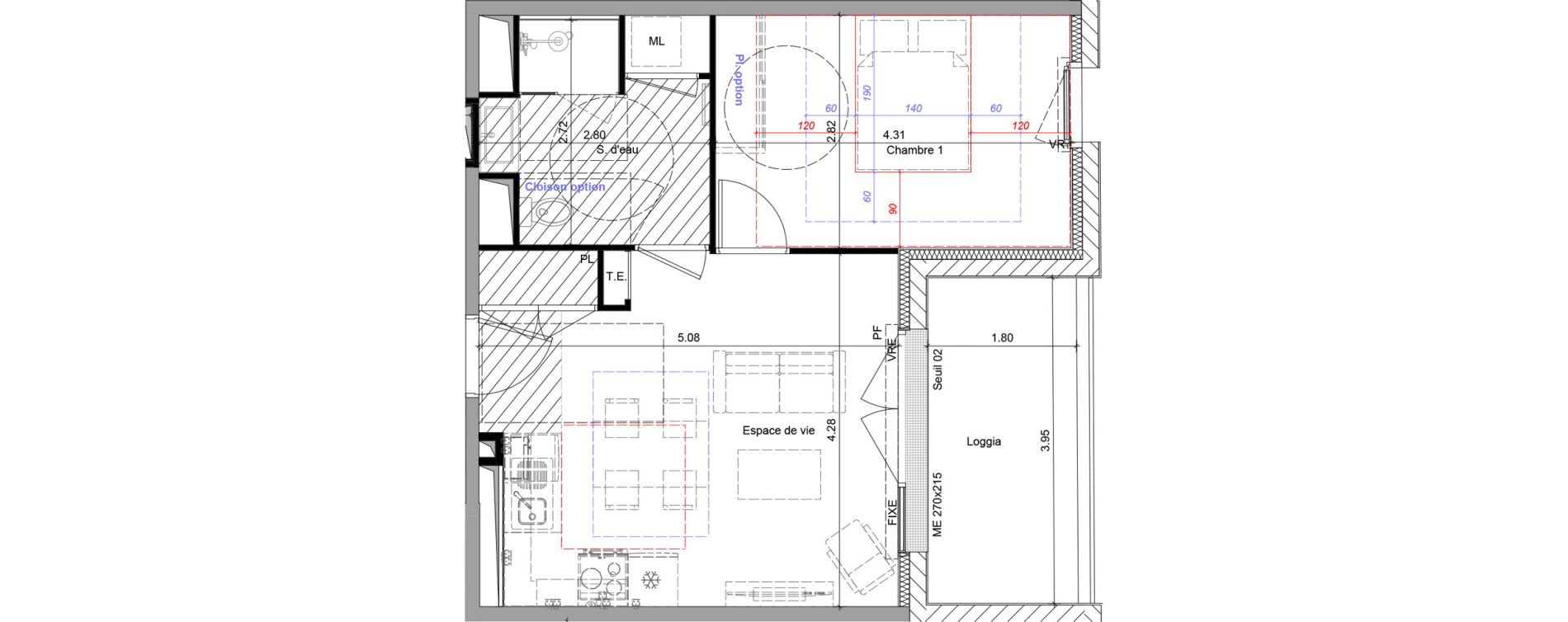 Appartement T2 de 39,63 m2 &agrave; Chalonnes-Sur-Loire Centre