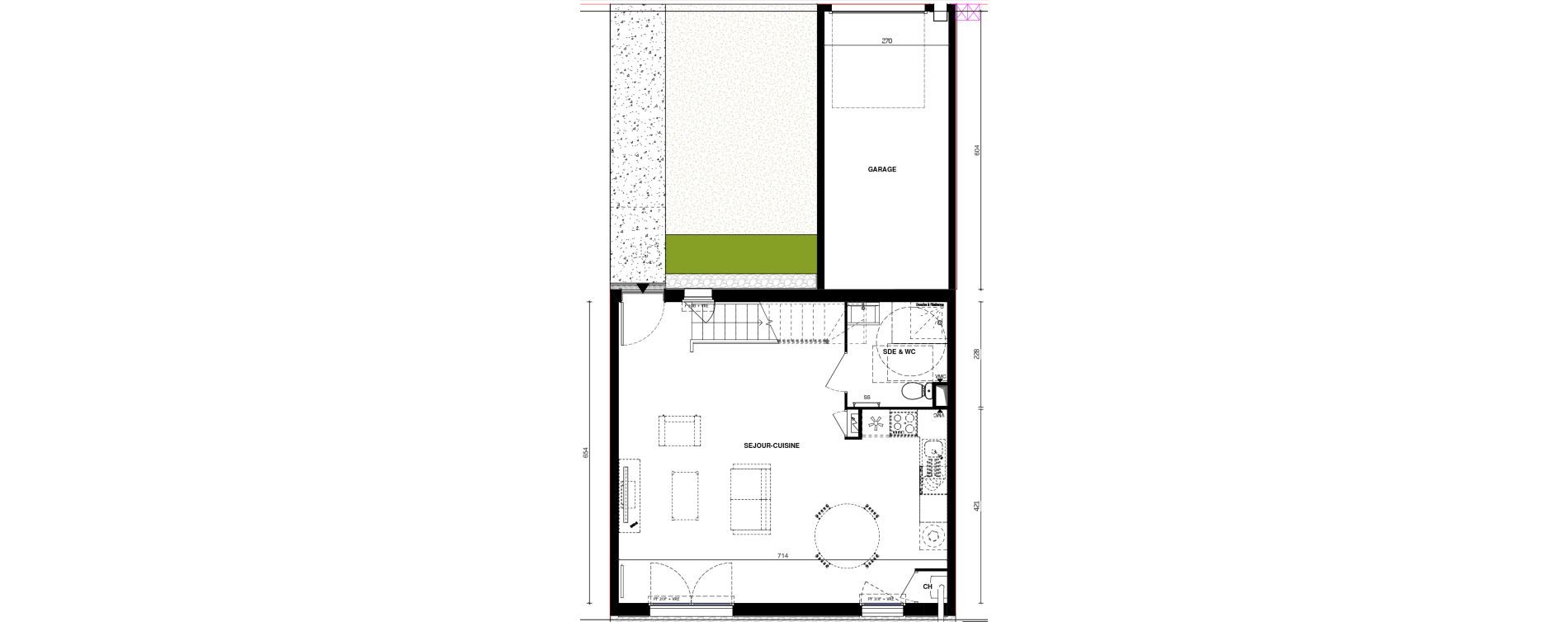 Maison T4 de 86,10 m2 &agrave; Chemill&eacute; Chemille en anjou