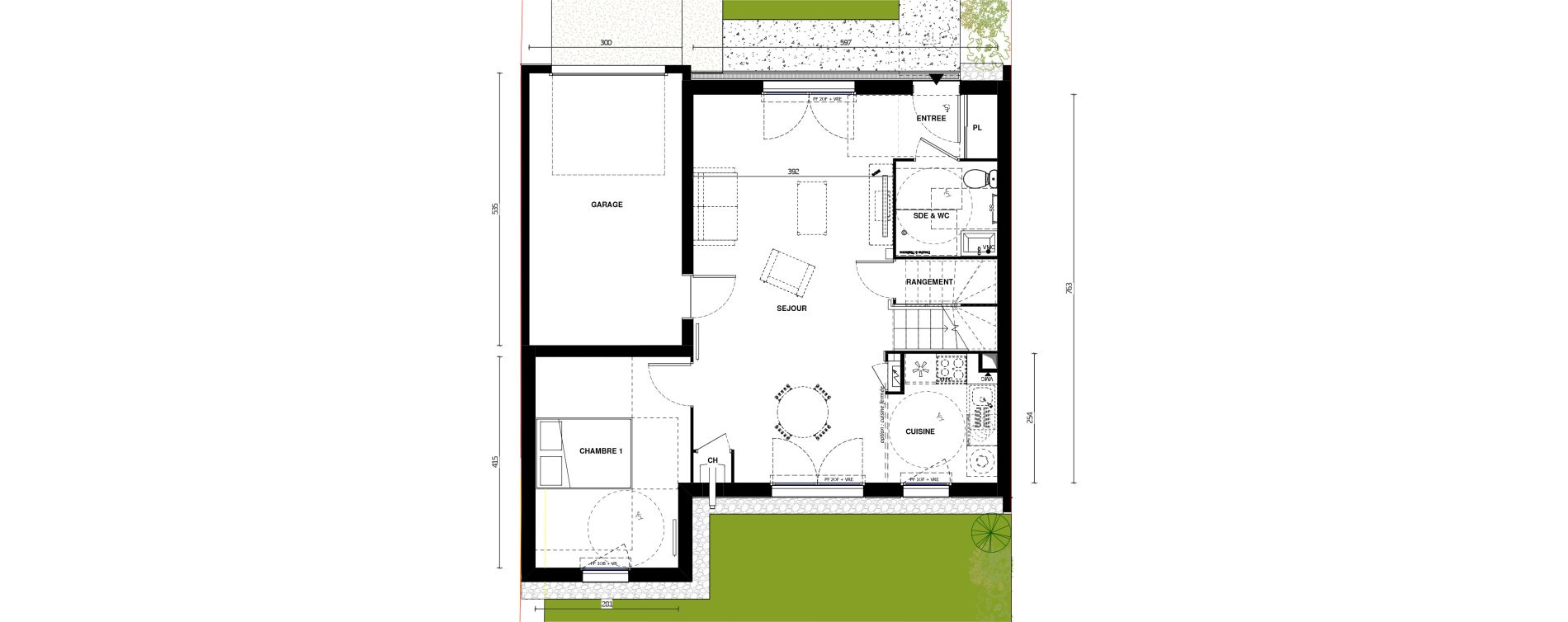 Maison T5 de 94,90 m2 &agrave; Chemill&eacute; Chemille en anjou