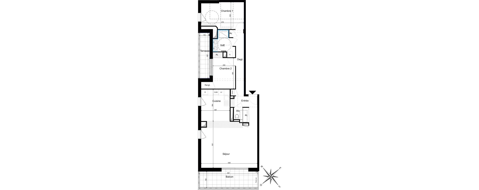 Appartement T4 de 87,37 m2 &agrave; Cholet La casse