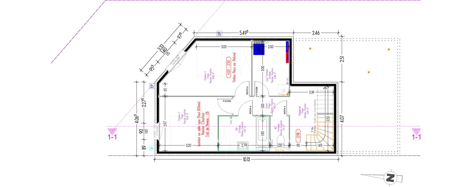 Maison T4 de 99,36 m2 &agrave; Montreuil-Juign&eacute; Le haut coudray