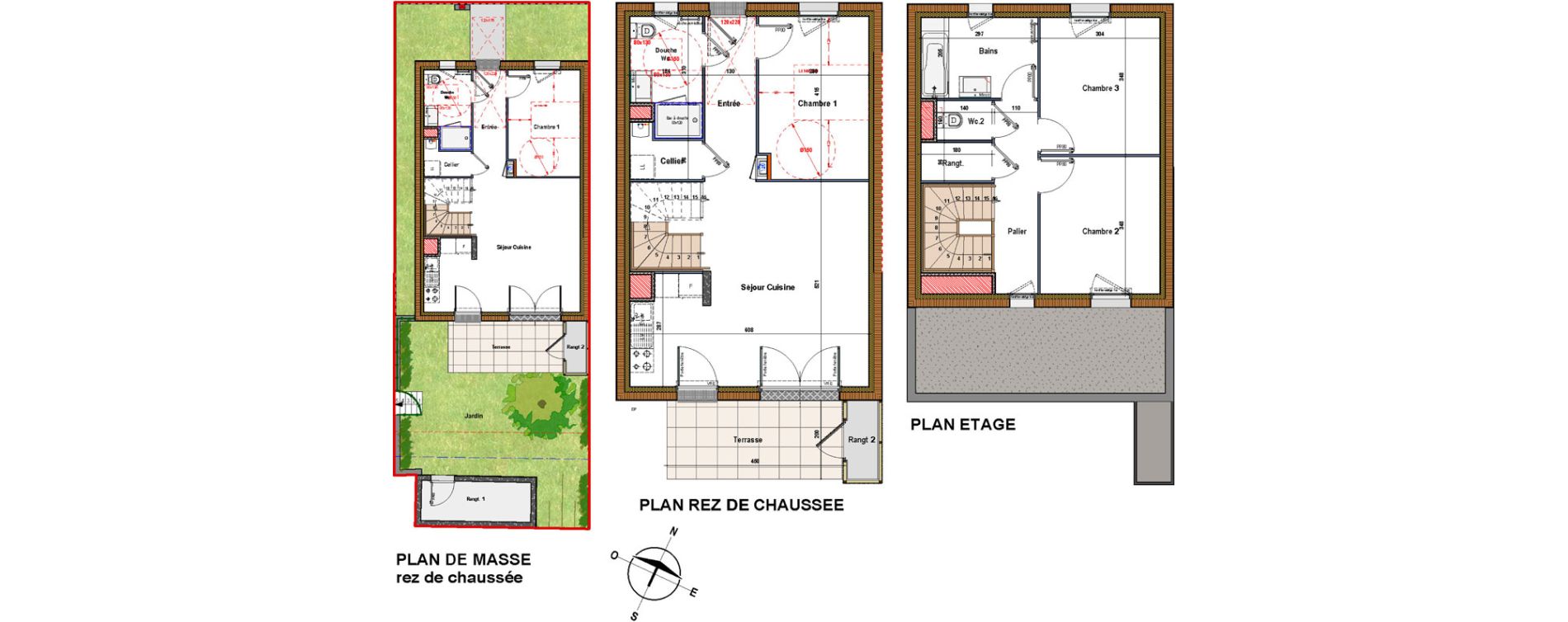 Maison T4 de 88,56 m2 &agrave; Montreuil-Juign&eacute; La rong&egrave;re