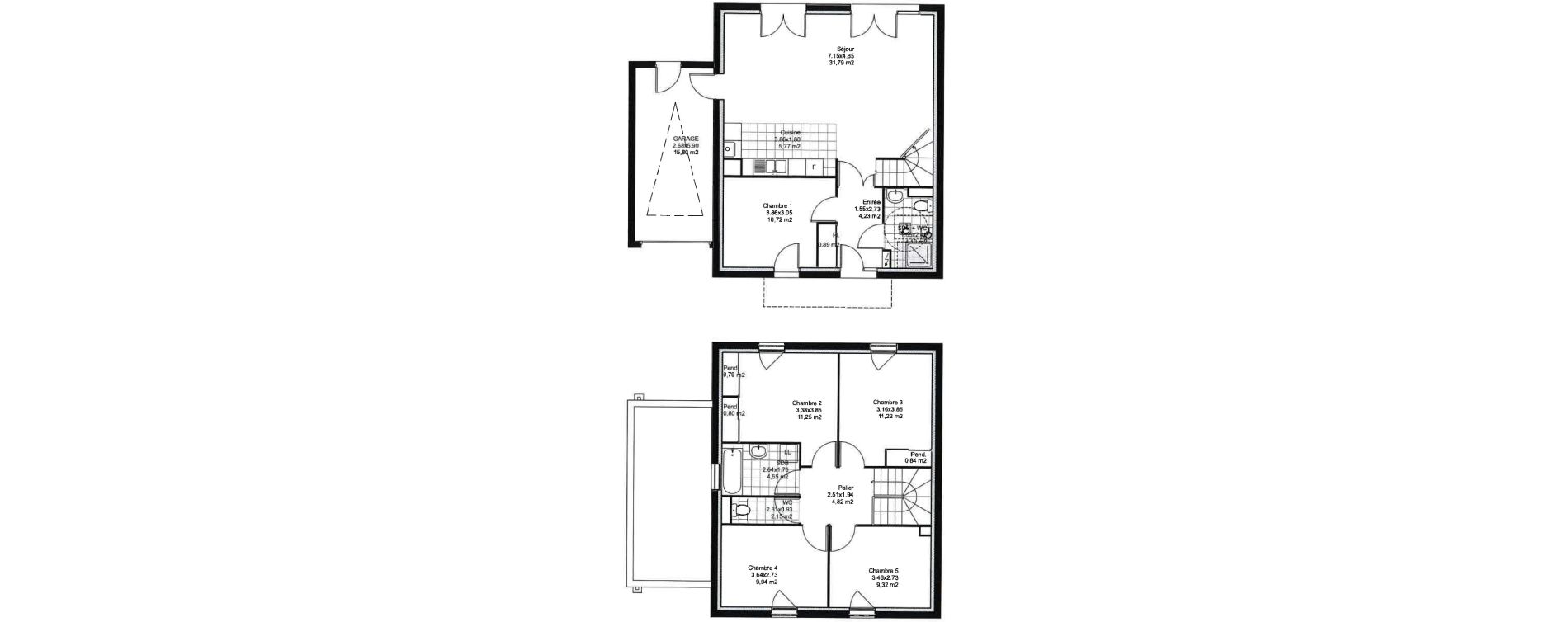 Maison T6 de 113,28 m2 &agrave; Chang&eacute; Centre