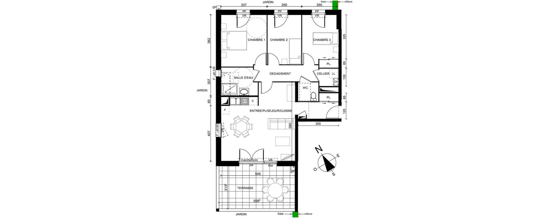 Appartement T4 de 79,89 m2 au Mans Lib&eacute;ration