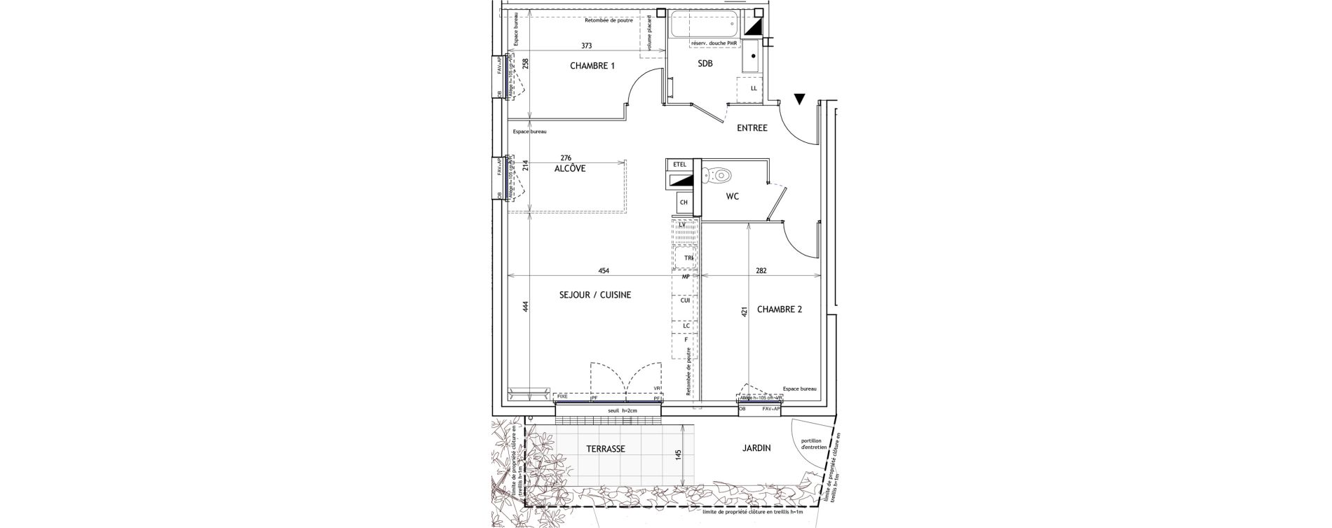 Appartement T3 de 63,11 m2 &agrave; Challans Centre