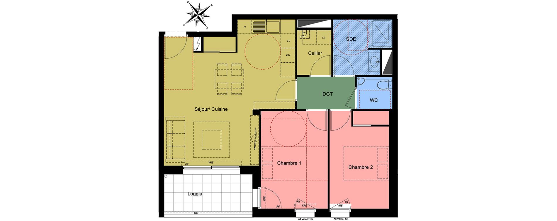 Appartement T3 de 62,45 m2 à Challans Centre