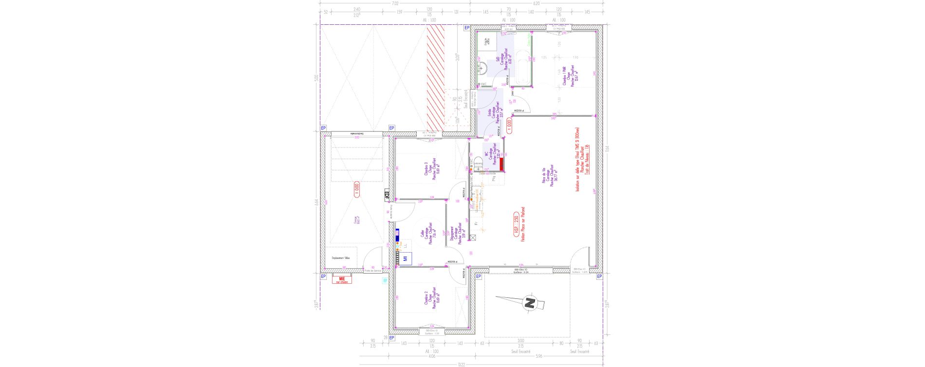 Maison T4 de 91,00 m2 &agrave; La Mothe-Achard Centre