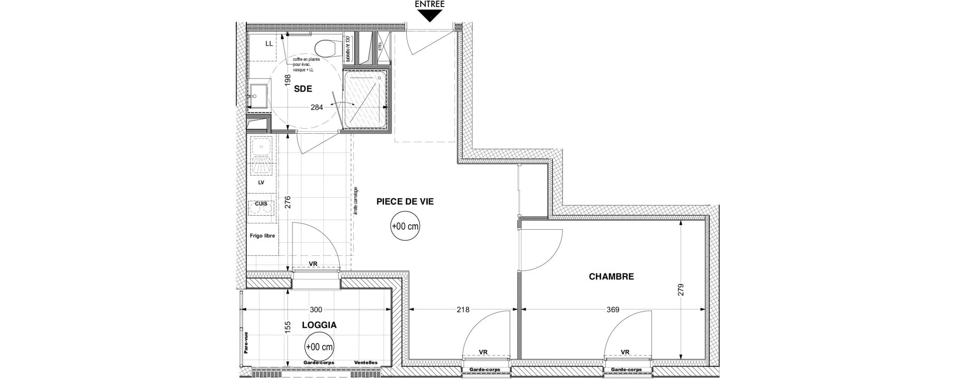 Appartement T2 de 36,60 m2 &agrave; La Roche-Sur-Yon Pentagone