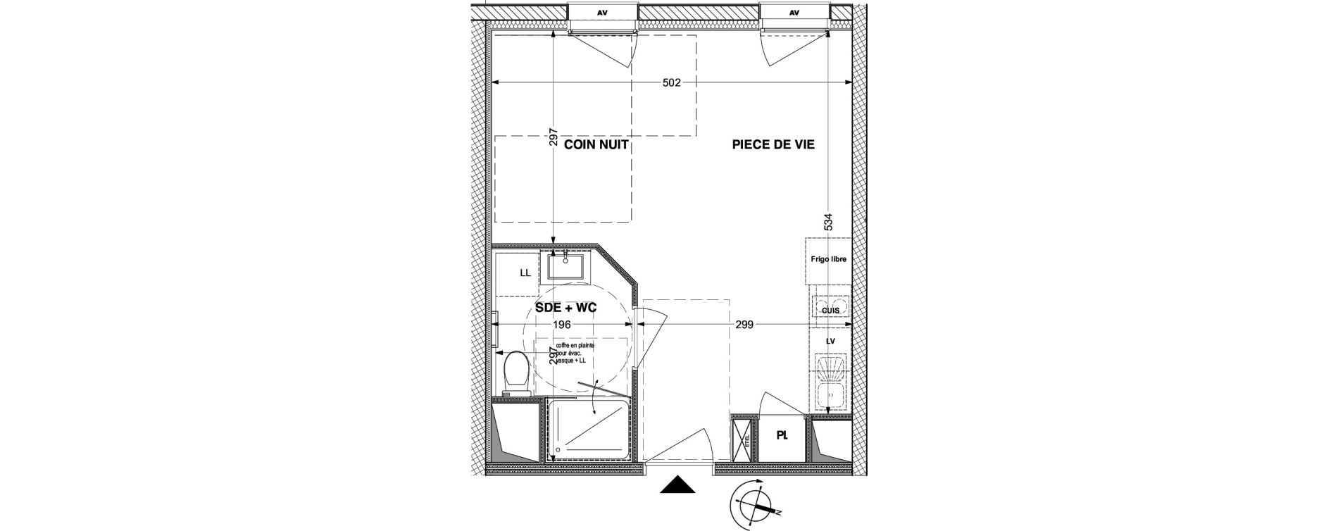 Appartement T1 de 28,50 m2 &agrave; La Roche-Sur-Yon Pentagone