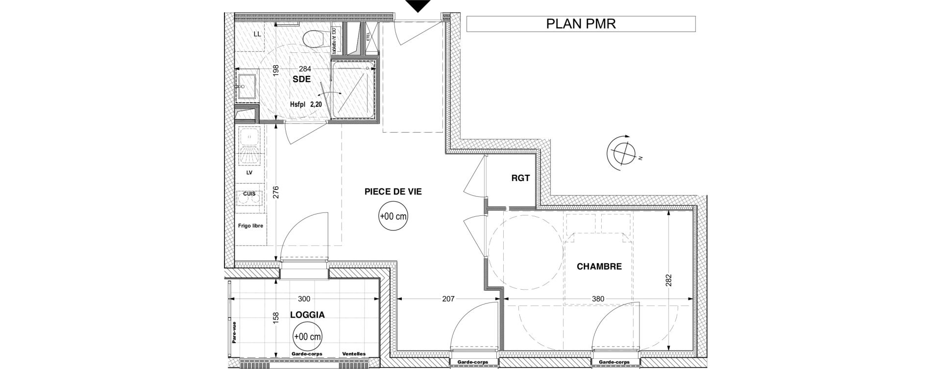 Appartement T2 de 36,70 m2 &agrave; La Roche-Sur-Yon Pentagone
