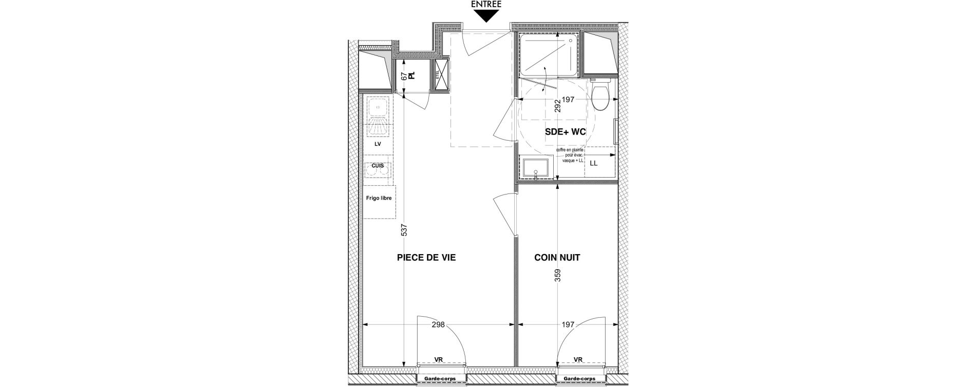 Appartement T1 de 30,30 m2 &agrave; La Roche-Sur-Yon Pentagone