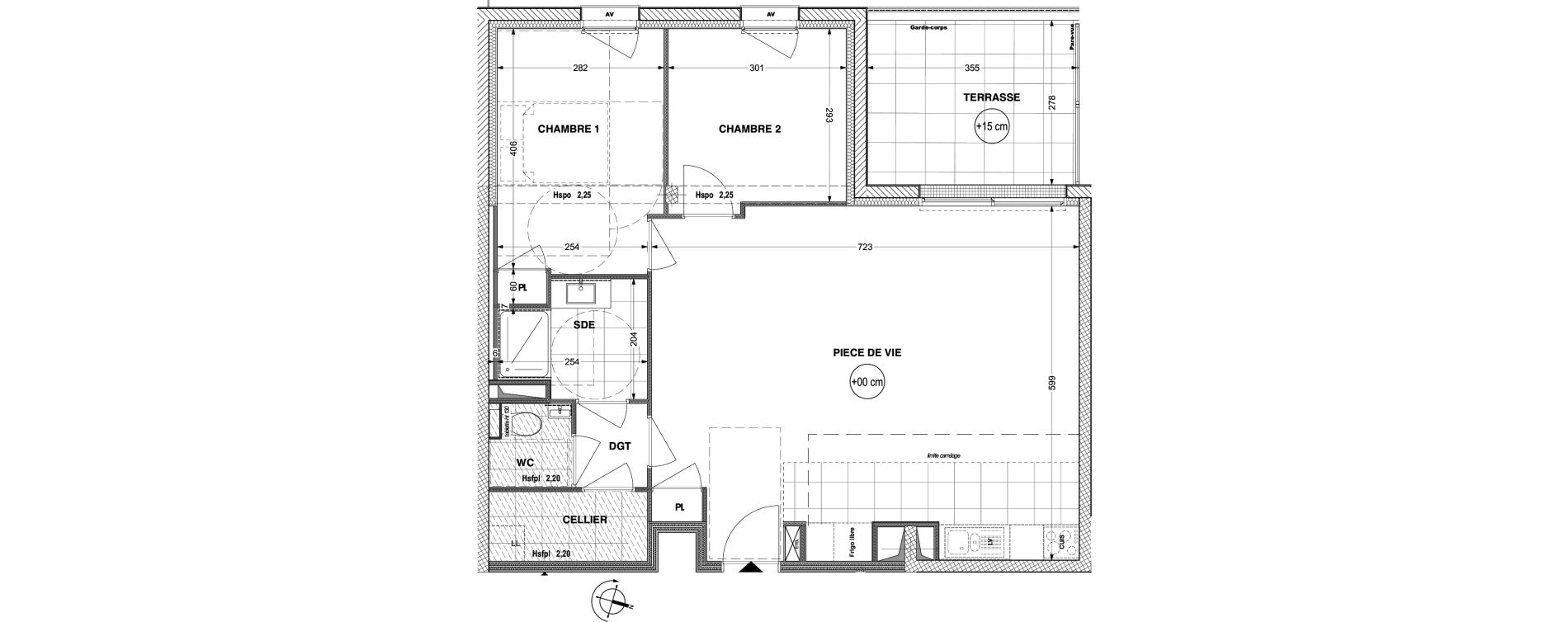 Appartement T3 de 73,50 m2 &agrave; La Roche-Sur-Yon Pentagone