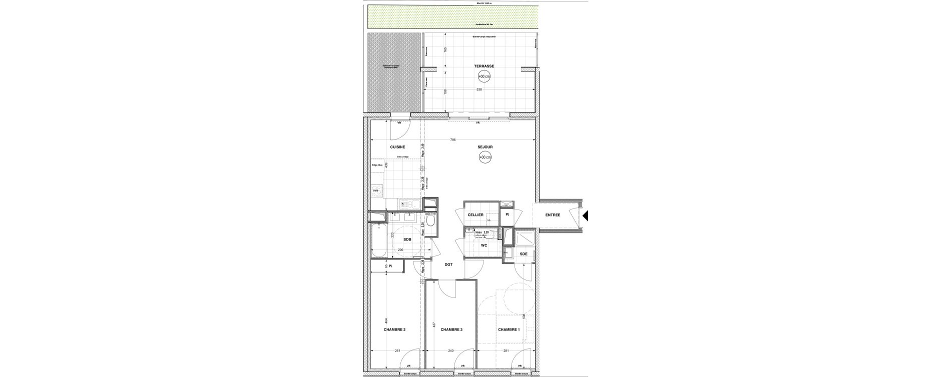 Appartement T4 de 94,40 m2 &agrave; La Roche-Sur-Yon Pentagone