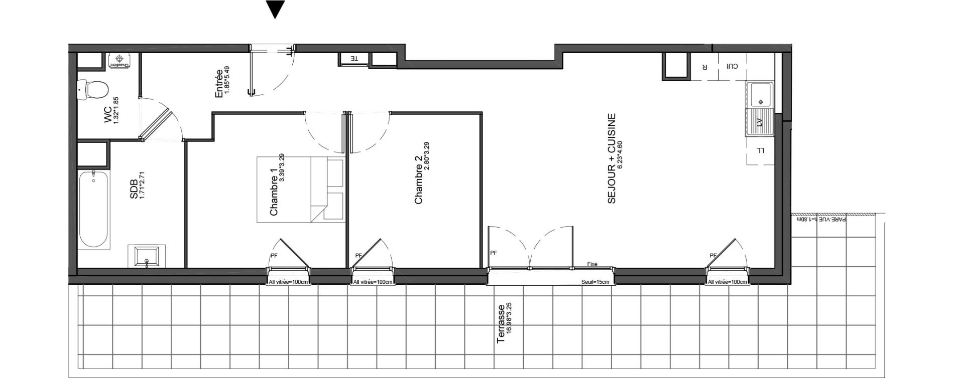 Appartement T3 de 64,76 m2 &agrave; La Roche-Sur-Yon La petite rochette