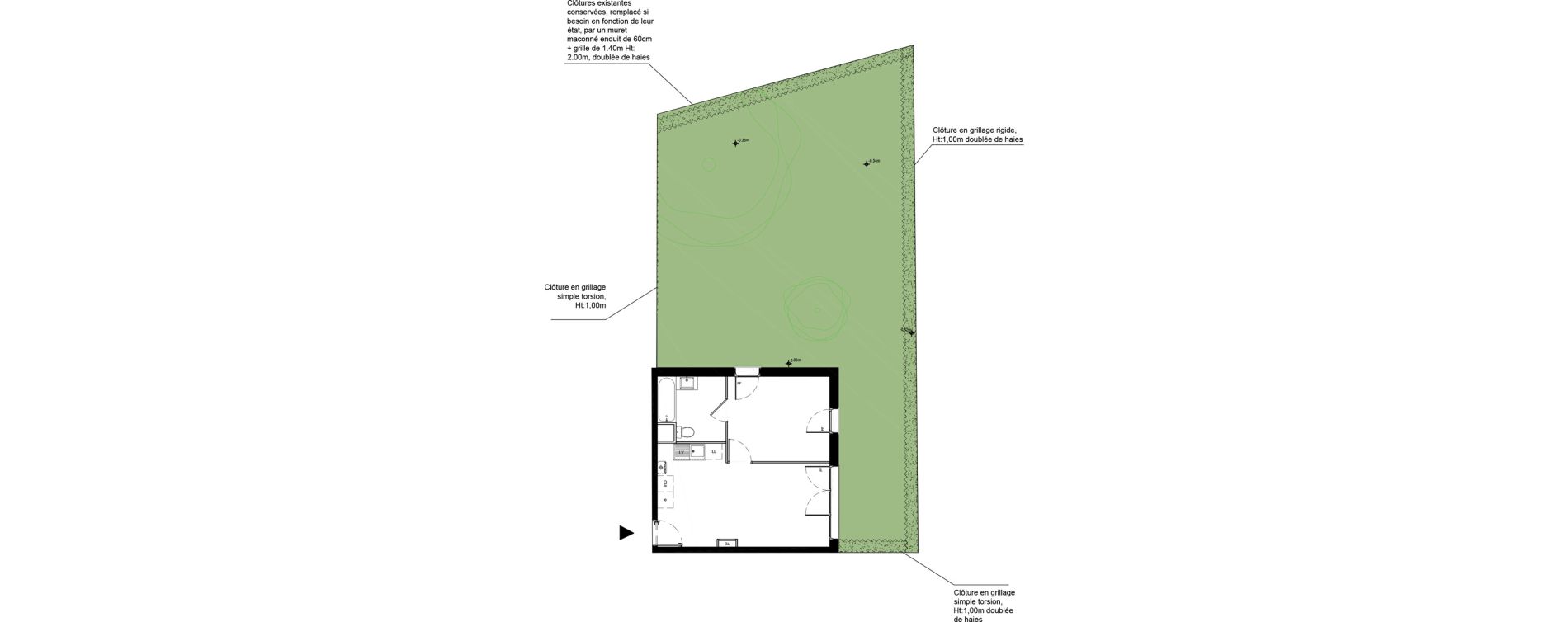 Appartement T2 de 39,12 m2 &agrave; La Roche-Sur-Yon La petite rochette