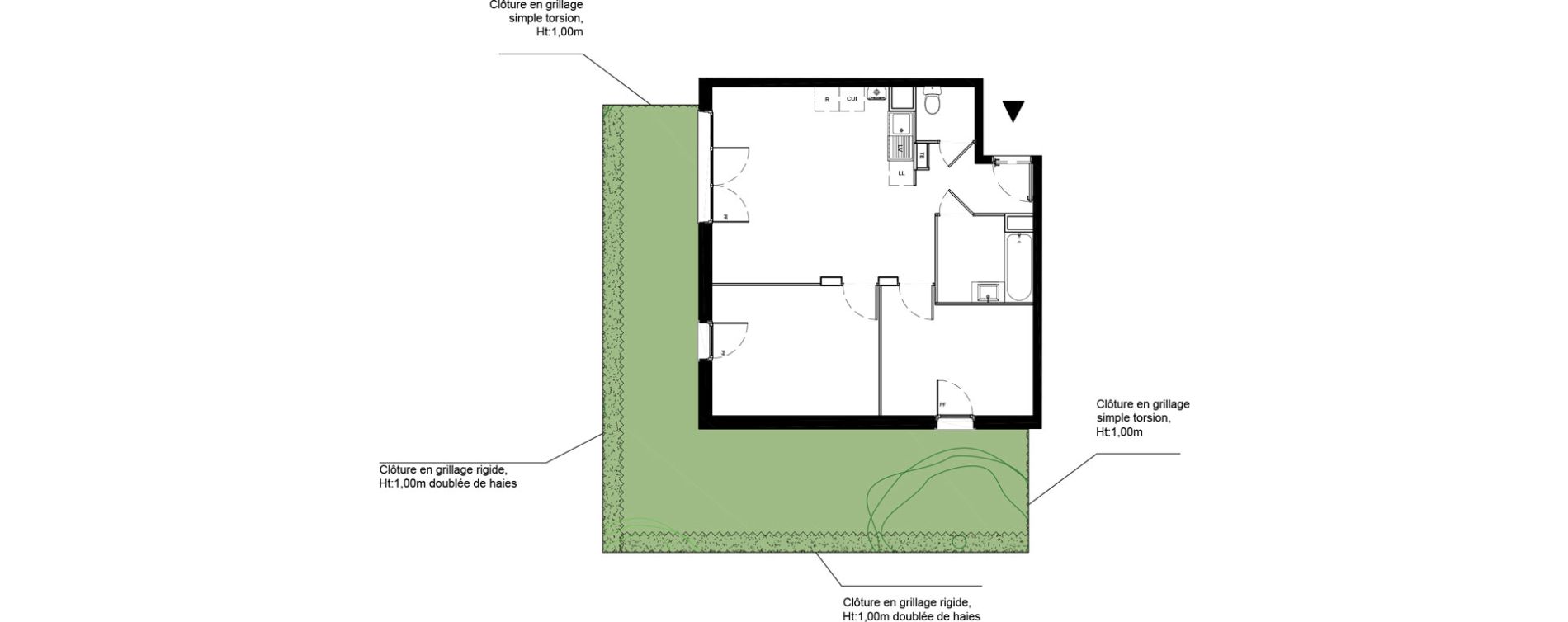 Appartement T3 de 57,77 m2 &agrave; La Roche-Sur-Yon La petite rochette