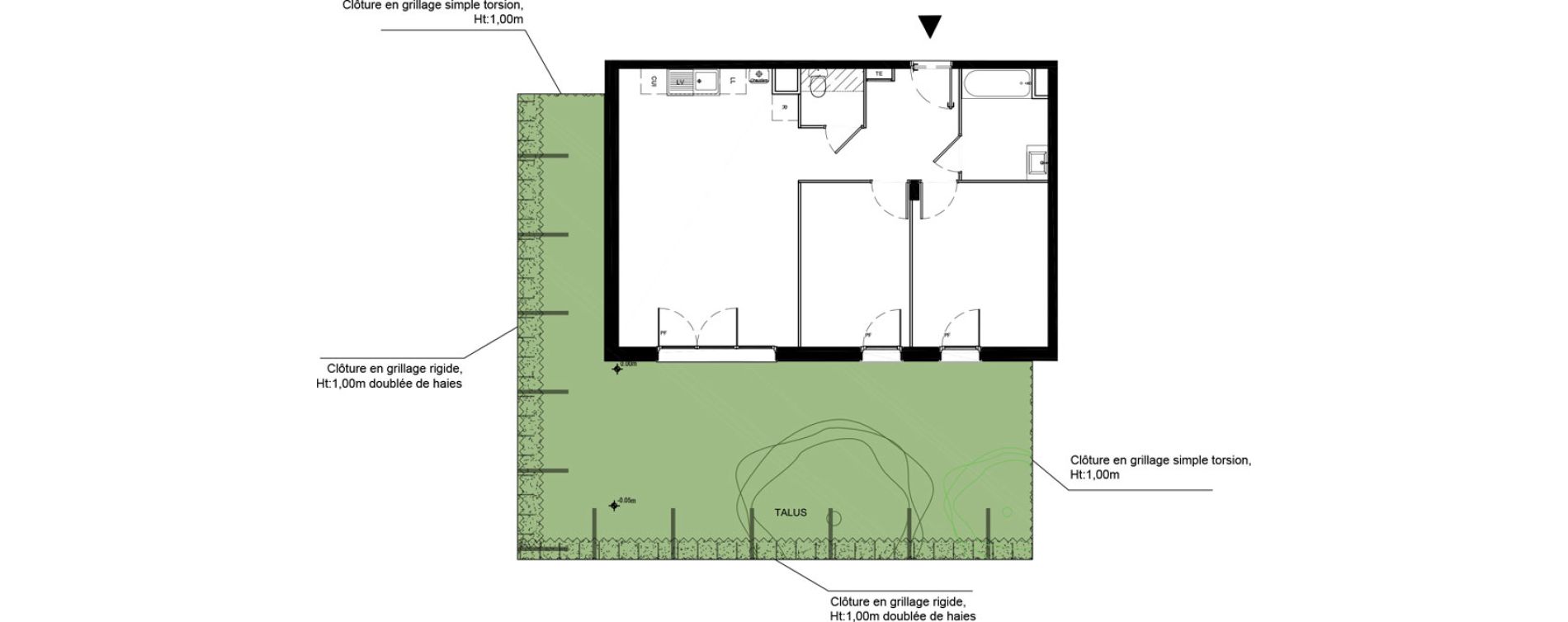 Appartement T3 de 60,85 m2 &agrave; La Roche-Sur-Yon La petite rochette