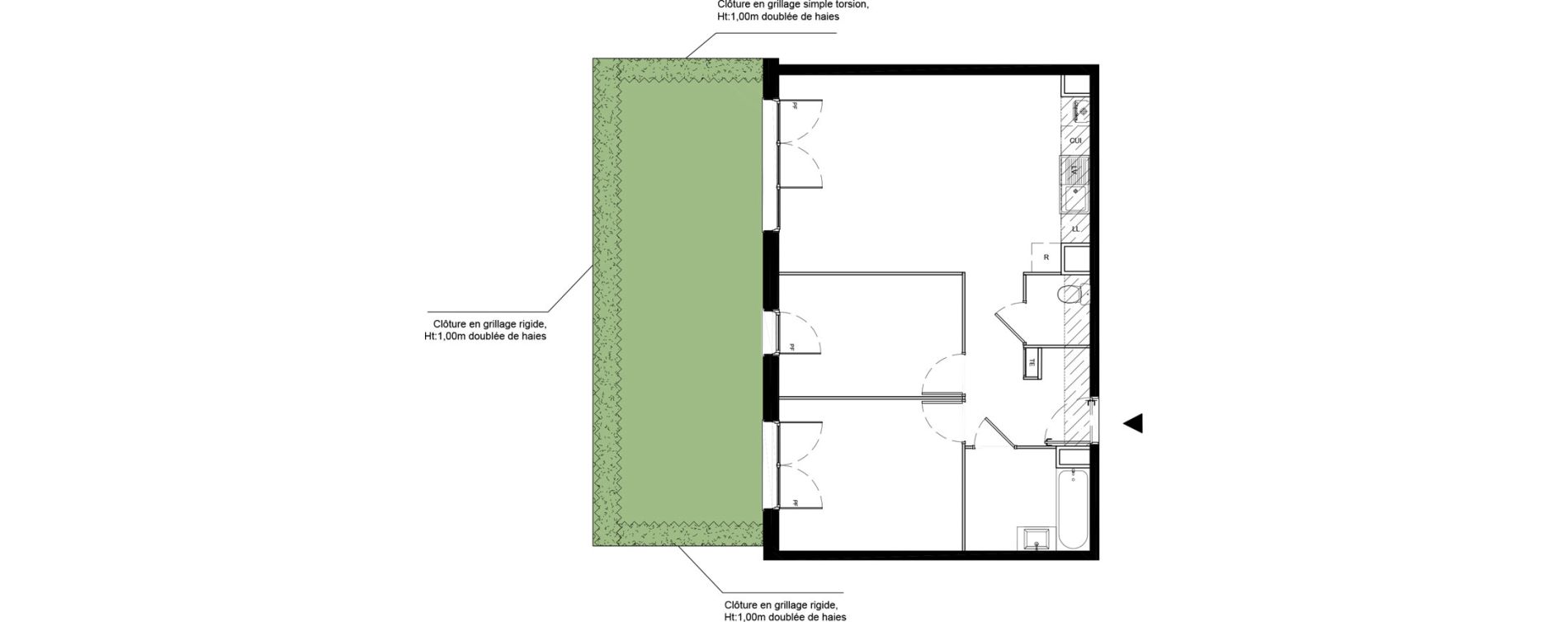 Appartement T3 de 60,22 m2 &agrave; La Roche-Sur-Yon La petite rochette