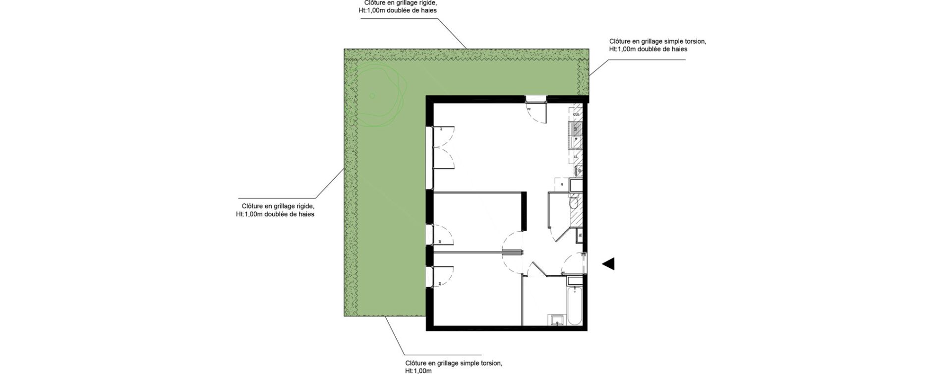 Appartement T2 de 58,58 m2 &agrave; La Roche-Sur-Yon La petite rochette