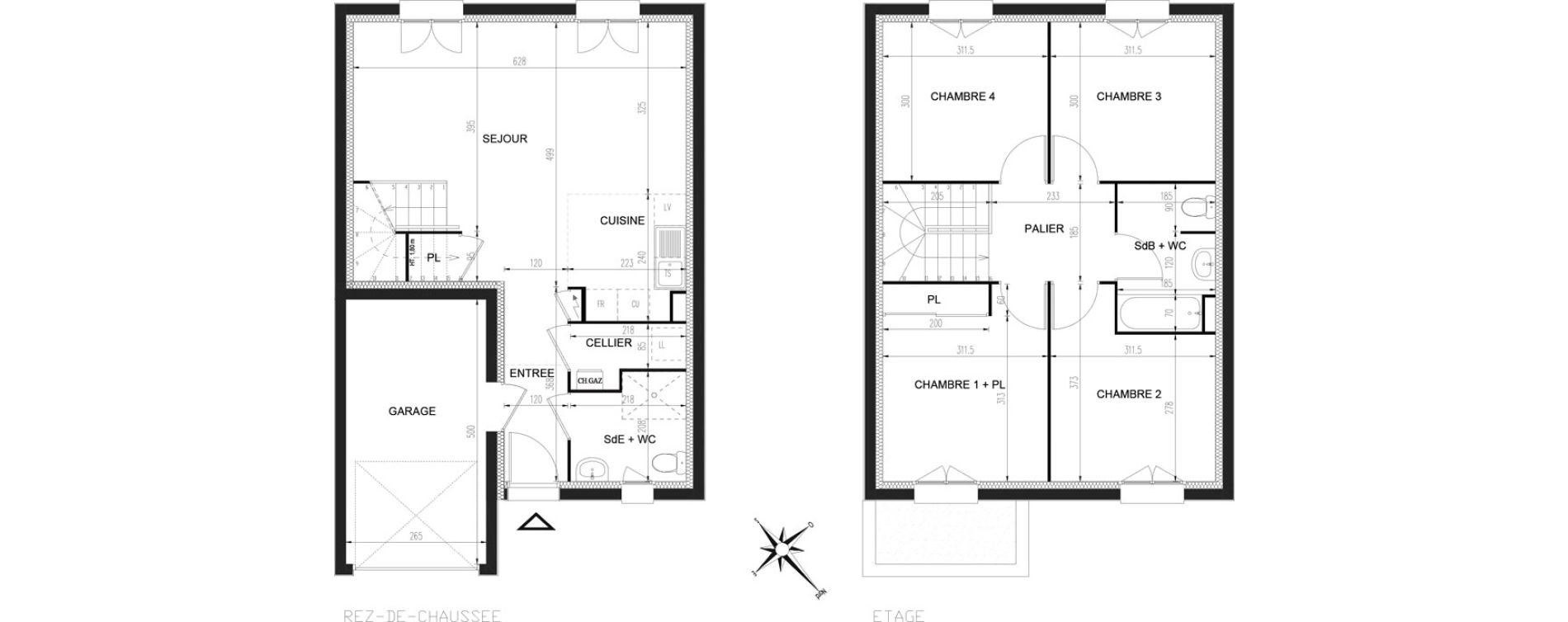 Maison T5 de 89,71 m2 &agrave; La Roche-Sur-Yon Bourg sous la roche