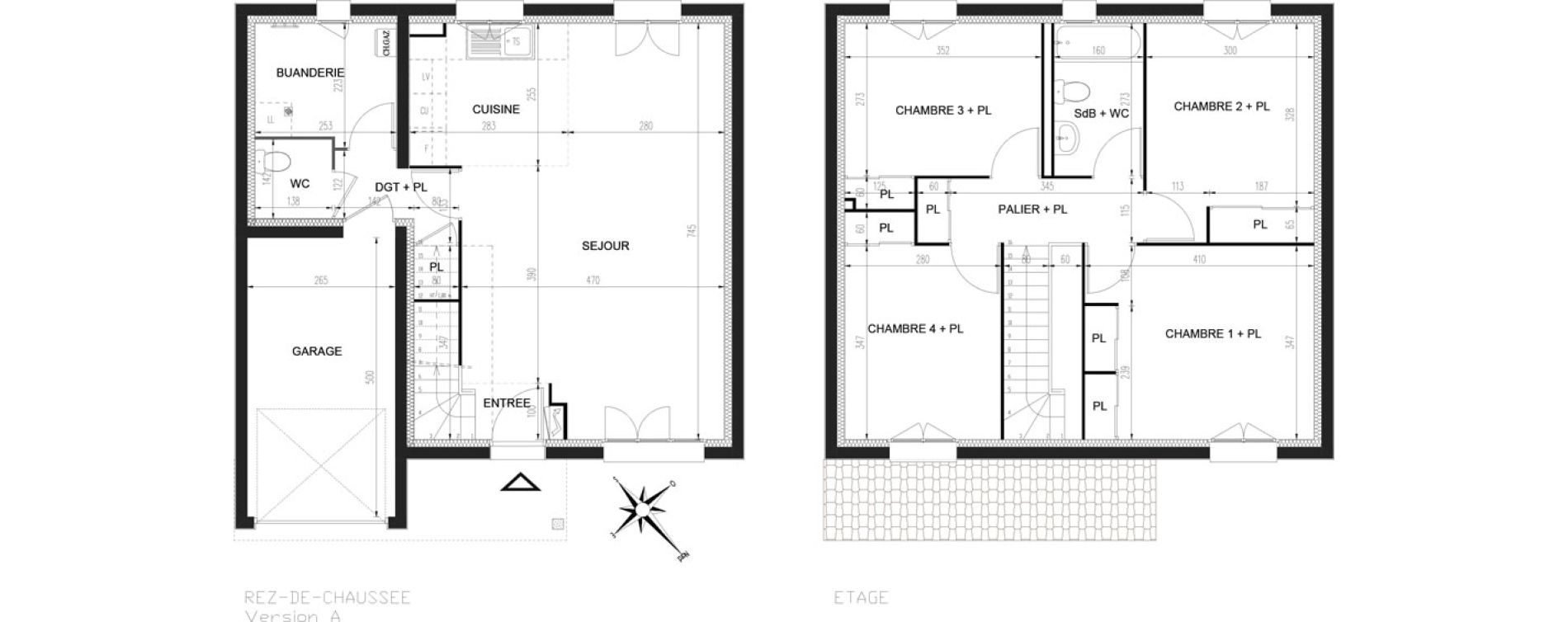 Maison T5 de 103,60 m2 &agrave; La Roche-Sur-Yon Bourg sous la roche