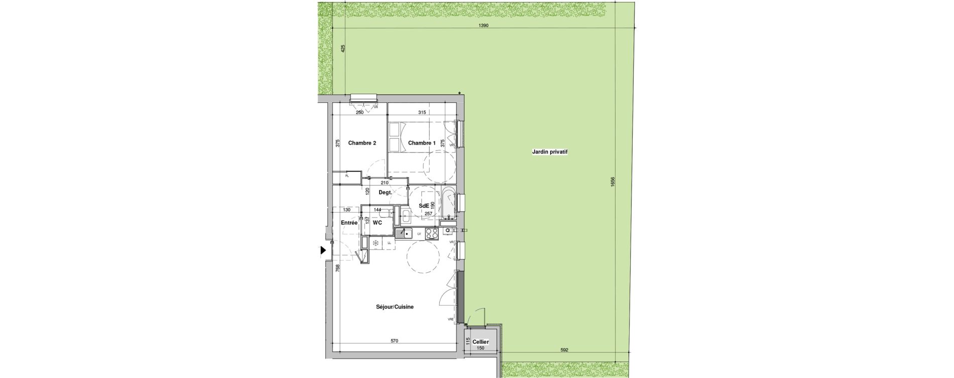 Appartement T3 de 63,40 m2 &agrave; La Roche-Sur-Yon La ripardiere