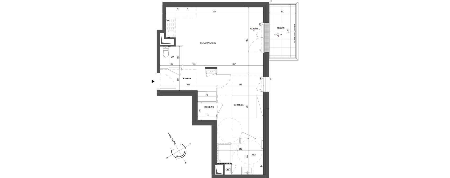 Appartement T2 de 46,40 m2 &agrave; La Roche-Sur-Yon Jean yole
