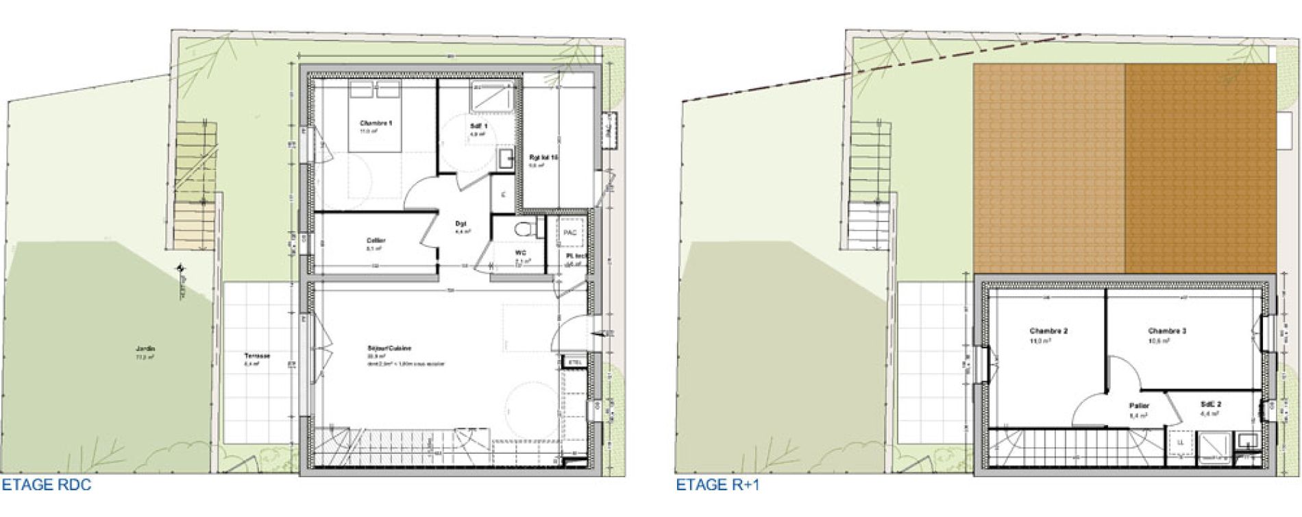 Maison T4 de 90,40 m2 &agrave; L'&Eacute;pine Centre