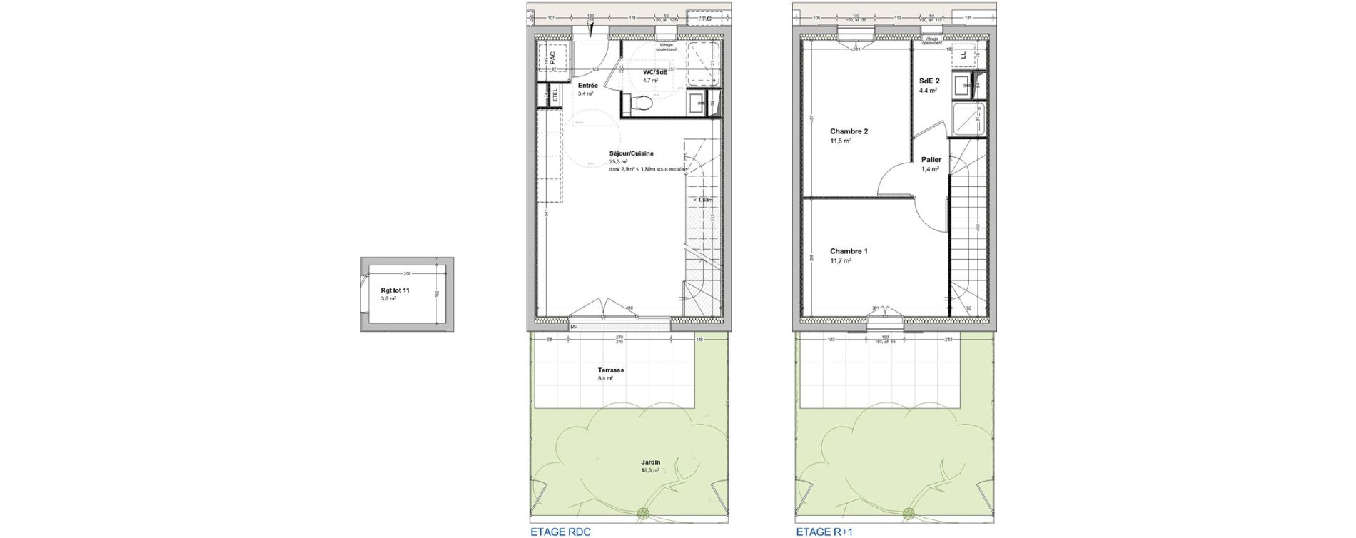 Maison T3 de 62,40 m2 &agrave; L'&Eacute;pine Centre