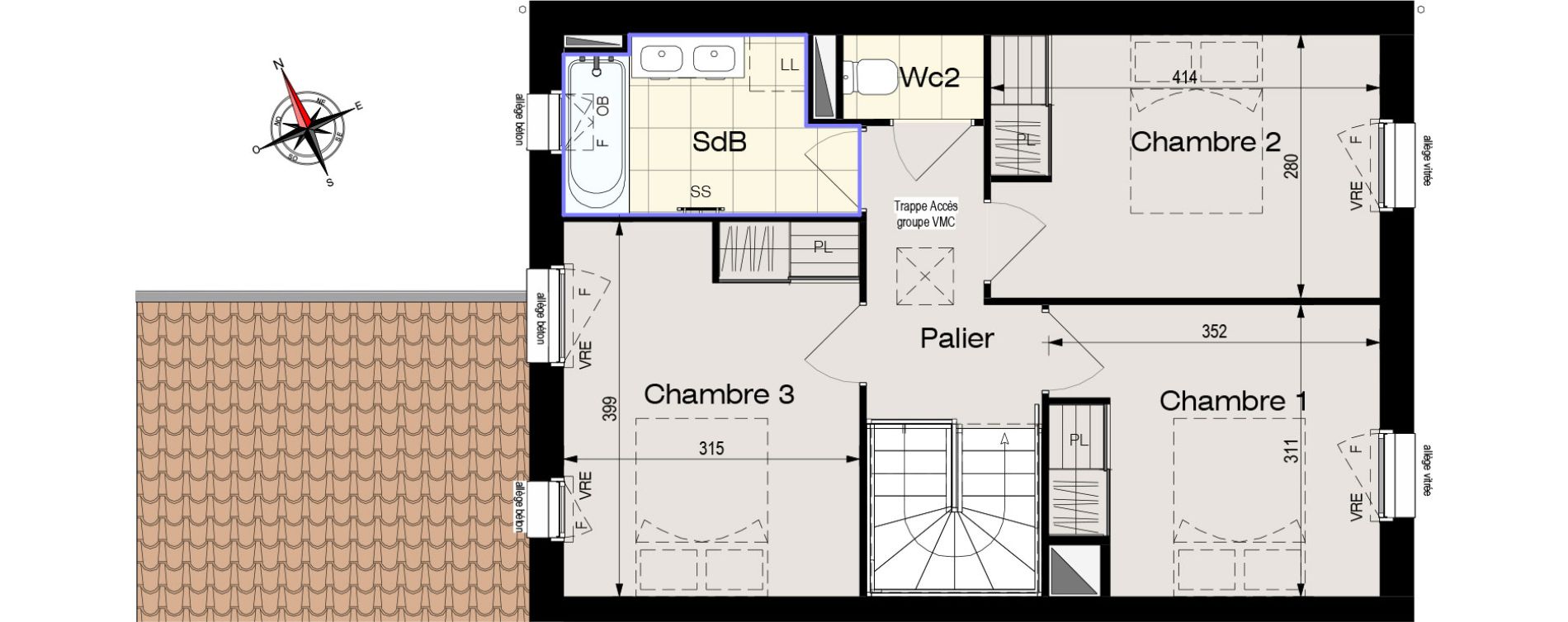 Maison T4 de 84,42 m2 aux Sables-D'Olonne Olonne-sur-mer